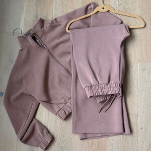 Target Mocha Mauve Tracksuit Set- Size Small